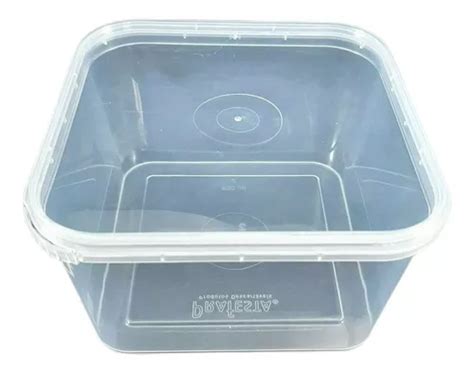 Marmita Pote Quadrado Lacre Microondas Freezer Ml