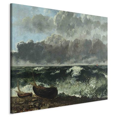 Art Reproduction The Stormy Sea Or The Wave Gustave Courbet