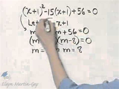 Martin Gay Intermediate Alg Ch 8 Ex 10 YouTube