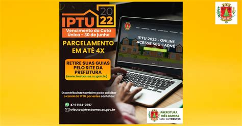 Iptu Contribuintes Podem Retirar Guias Pelo Site Da Prefeitura Ou