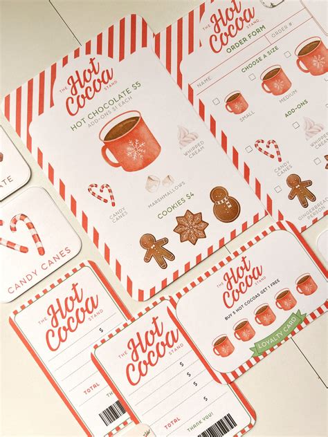 Hot Chocolate Dramatic Play Set PRINTABLE Hot Cocoa Role Play Set Preschool Homeschool