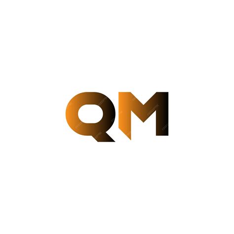 premium vector qm letter logo design