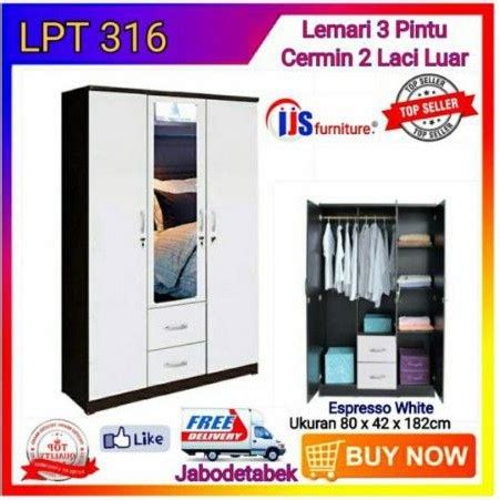 Jual Lunar Lemari Pakaian 3 Pintu Laci LPT 316 Indonesia Shopee Indonesia