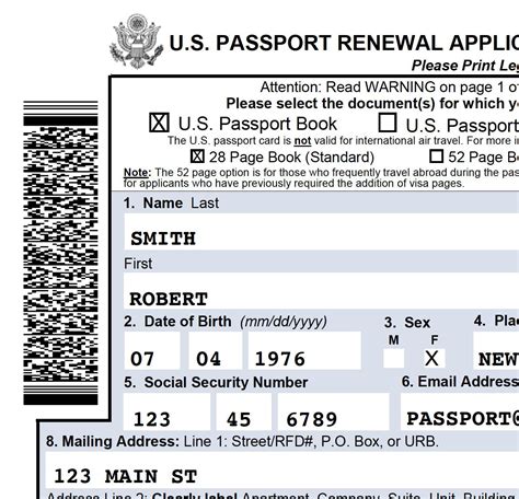 Us Passport Renewal Application 2025 Ds 82 Ronald K Riddle