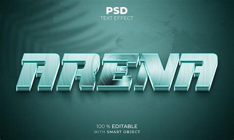 Premium Psd Arena D Editable Text Effect