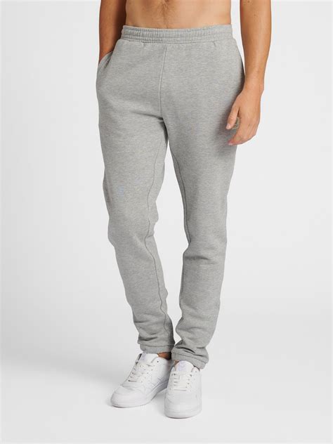 Hummel Jogginghose Grey Melange Grau Meliert Zalando De