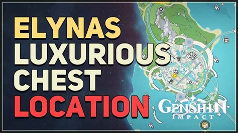 Fontaine Elynas Luxurious Chest Genshin Impact Youtube