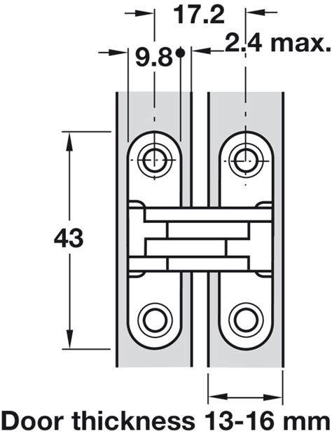 Soss Hinge Concealed Mortice Various Models H Fele U K Shop