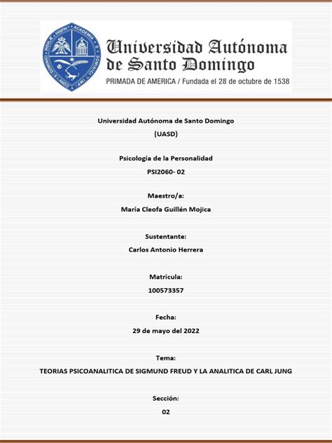 Análisis Comparativo De Las Teorías Psicoanalíticas De Sigmund Freud Y