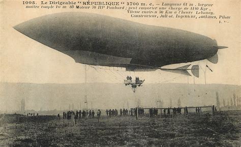 Lebaudy Republique Aircraft Investigation Wwi Airship