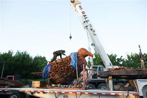 Broad Art Museum Newest Sculpture Lands On Campus Msu Broad Art Museum