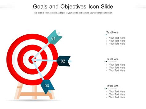 Goals And Objectives Icon Slide Infographic Template | Presentation Graphics | Presentation ...