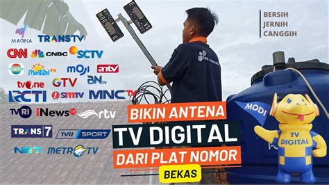 Cara Membuat Antena TV Digital Dari Plat Nomor Kendaraan Bekas YouTube