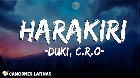 Duki C R O Harakiri Letra Lyric Youtube