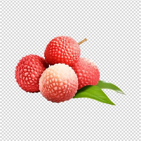 Premium Psd Lychee Isolated On Transparent Background Png