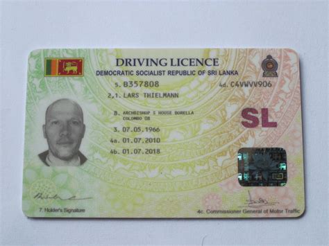 White Monks At Sri Lanka Driving License