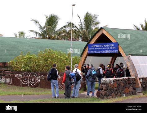 Mataveri Airport, Easter Island, Chile Stock Photo - Alamy