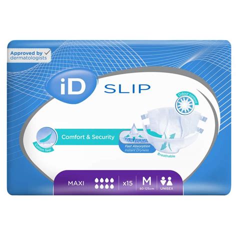 id expert slip maxi medium ml  pack ageukincontinencecouk