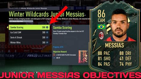 HOW TO COMPLETE JUNIOR MESSIAS OBJECTIVES FAST 86 Rated Winter