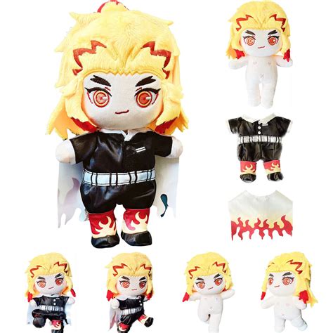 Poseable Rengoku Plush 9"/23cm Cute Anime Plush with Changeable Cosplay ...