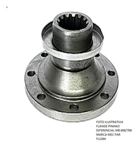 Flange Do Pinhao Diferencial Para Mb 608 708d 1972 Fl1364 Frete grátis