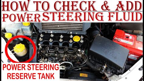 How To Check And Add Power Steering Fluid Oil In Tata Indigo By Crackover