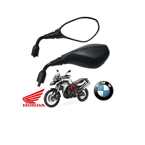 Retrovisor Fixo Haste Curta Gs 650 F800 Bmw Rosca Honda Par 50 Off