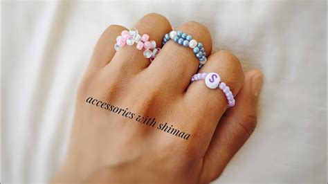 Easy Beaded Ringsاشكال خواتم مختلفه بالخرز للبناتاكسسوارات خواتم