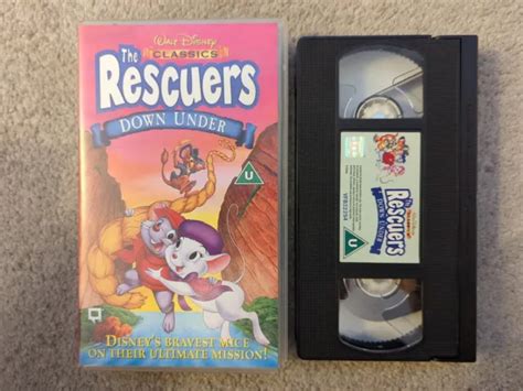 Walt Disney Classics The Rescuers Down Under Vhs 1997 Bob Newhart Eur 6