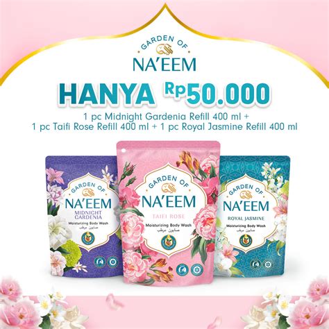 Jual Garden Of Naeem Body Wash Refill 400ml Mix Isi 3pcs Shopee Indonesia