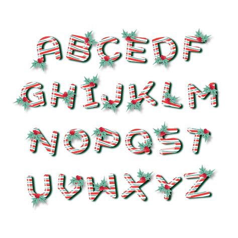 Christmas Alphabet Png Zdjęcia darmowe pobieranie na Freepik