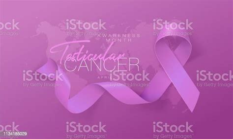 Testicular Cancer Awareness Calligraphy Poster Design Realistic Orchid