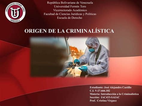 Origen De La Criminal Stica Ppt Descarga Gratuita