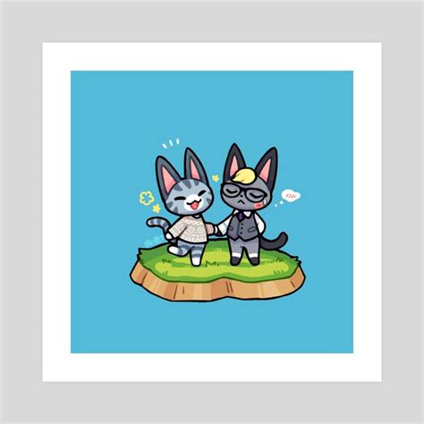 Animal Crossing Raymond X Lolly An Art Print By Wolfwithwing