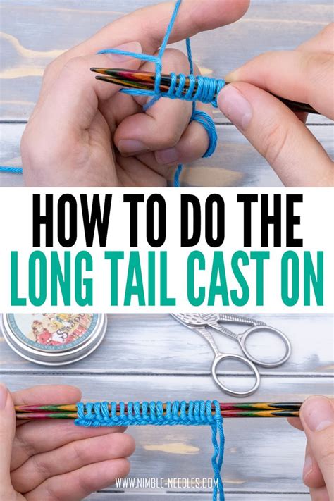 Someone Crocheting The Long Tail Cast On