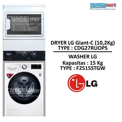 Jual Mesin Laundry Stacked Washer Lg Kg Dryer Maytag Mdg Kaca