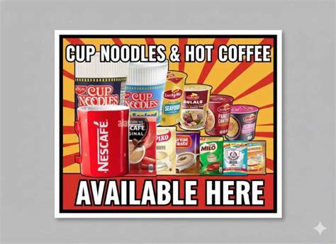 kape timpla coffee sari sari store sign laminated signage big size
