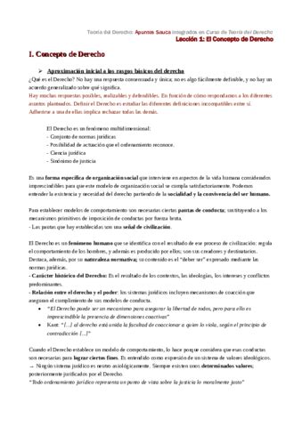 Leccion 1 Curso De Teoria Del Derecho Y Sauca Pdf