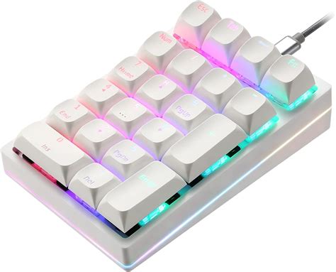 Mechanical Numeric Keypad Hot Swap GATERON Switch Wired Gaming Keypad RGB Backlit PBT Keycap