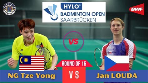 NG Tze Yong Vs Jan LOUDA Hylo Open 2023 Badminton R16 YouTube