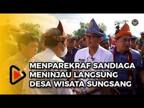 Menparekraf Sandiaga Tanam Bibit Mangrove Dan Makan Pempek Udang Di