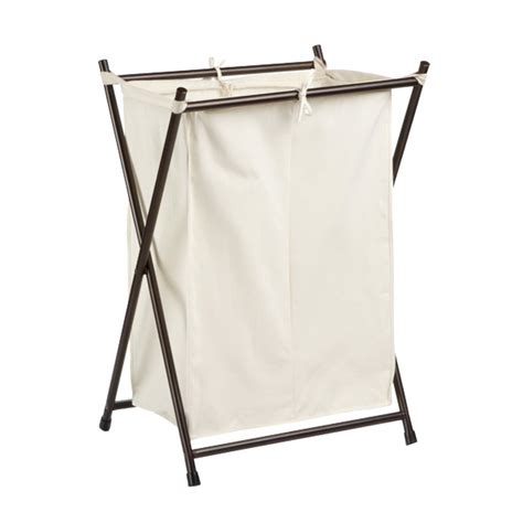 Bronze Double Folding Hamper The Container Store