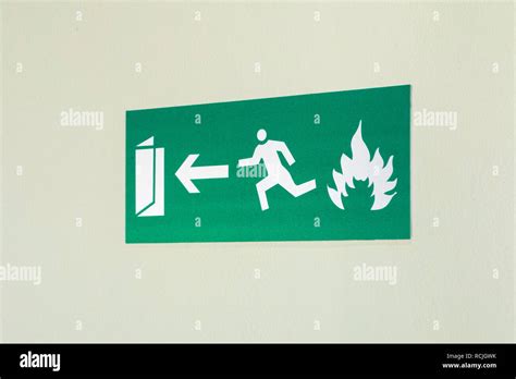 Emergency Exit Sign Stock Photo Alamy