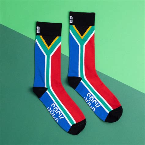 South African Flag Socks