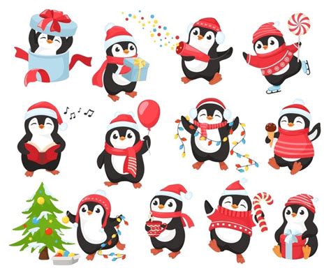 52 Thousand Christmas Penguin Illustration Royalty Free Images Stock