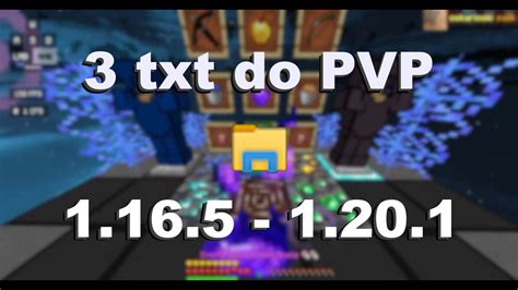 TOP 3 TXT DO PVP 1 16 5 1 20 1 YouTube