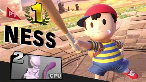 Super Smash Bros Ultimate Ness Victory Poses Brawl Victory Theme