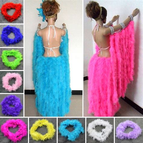 1pc Special 2m Marabou Feather Boa For Hat Fancy Dress Burlesque Party