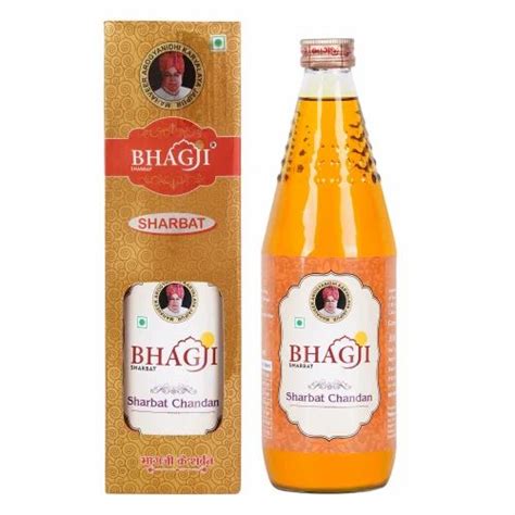 BHAGJI Chandan Sharbat Packaging Size 750ml Packaging Type Glass