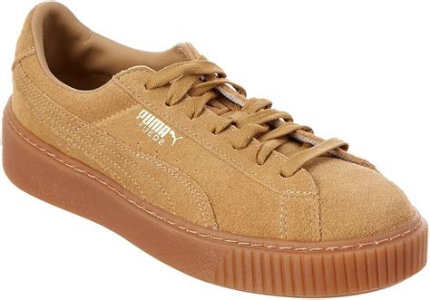 Puma Baskets à Plateforme En Daim Pour Femme Beige Beige Beige 39